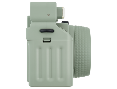 FUJIFILM Instax Wide 400 instant film camera featuring automatic exposure, self-timer, and a stylish retro design for wide-format instant photos.