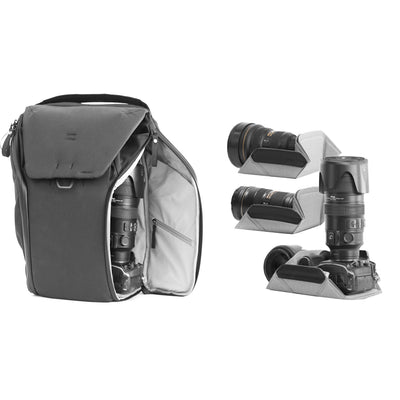 Everyday Backpack with top MagLatch, side pockets, FlexFold dividers, and padded straps.
