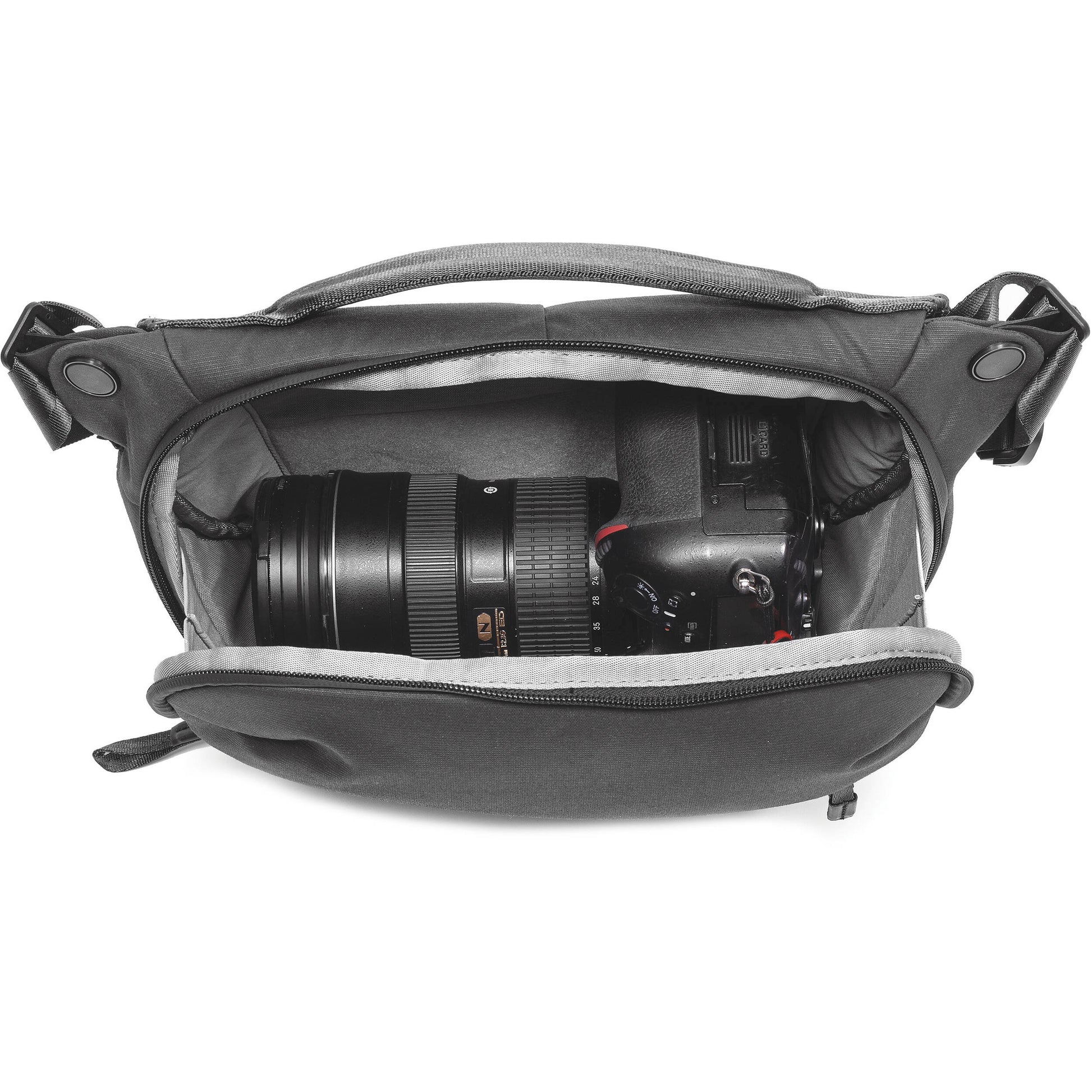 Everyday Sling V3.0 6L bag with clamshell opening for cameras tablets and small electronics.