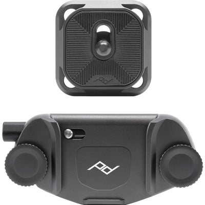 Peak Design Capture Camera Clip v3 securely mounted camera holder for backpacks, belts, or bags
