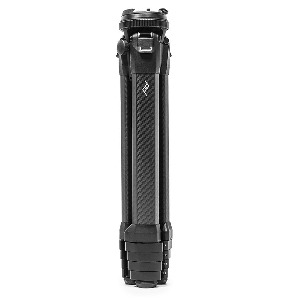 This lightweight travel tripod by Peak Design folds up to the size of a water bottle, offers uncompromising stability and durability.