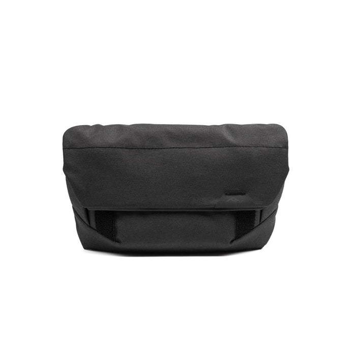 Compact black PFAS-free pouch, 1.5–3 L, weatherproof recycled fabric