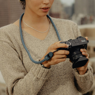 Durable rope strap with quick release camera connectors