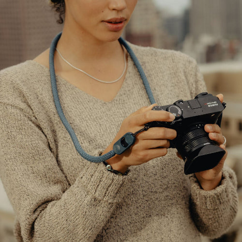 Durable rope strap with quick release camera connectors
