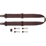 Peak Design Slide camera strap with red Anchor Links, padded nylon webbing, and aluminium quick-adjusters