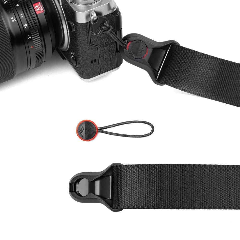 Peak Design Slide Lite unpadded camera strap in black
