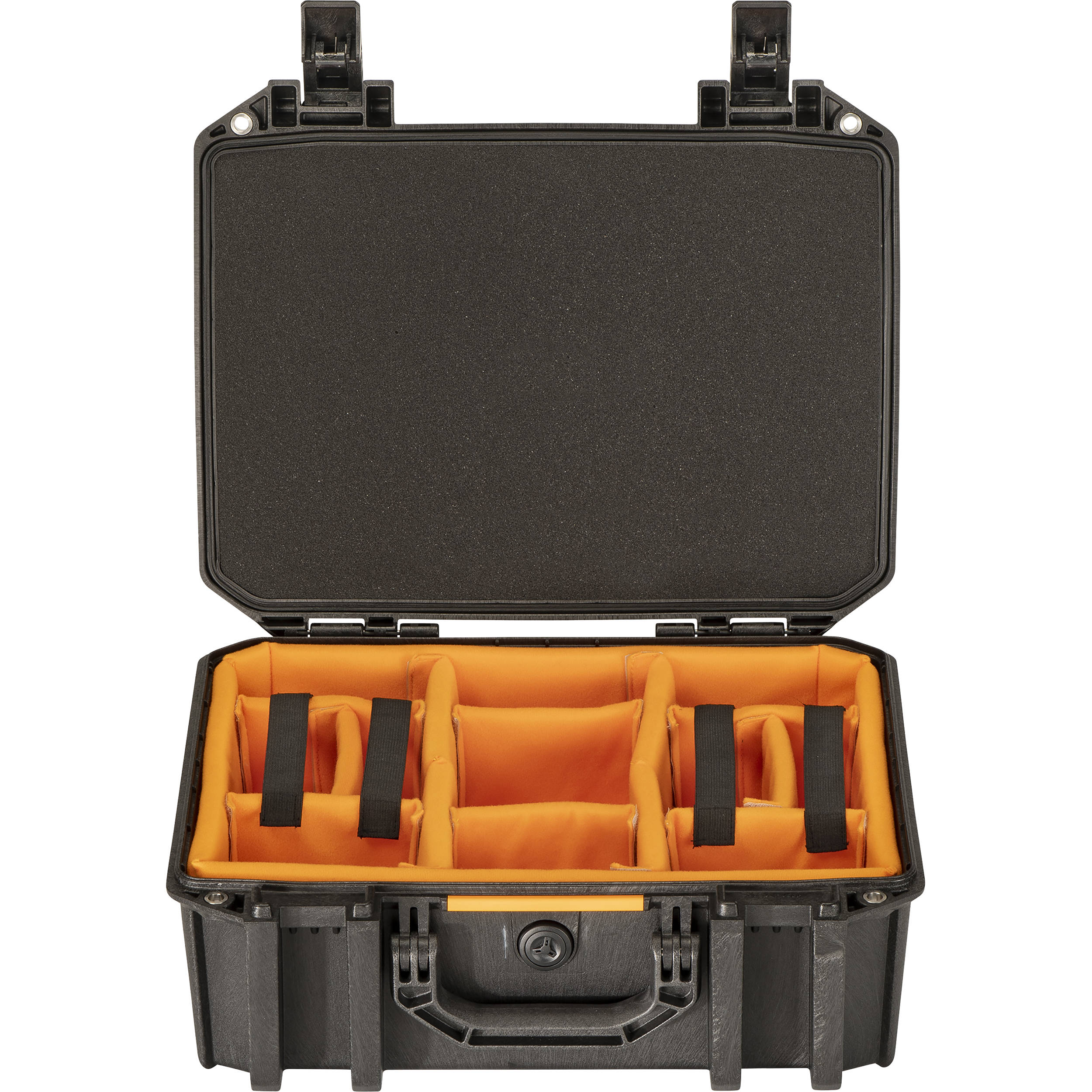 Pelican V300C Vault Equipment Case with padded dividers.