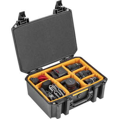 Pelican V300C Vault Equipment Case with padded dividers.