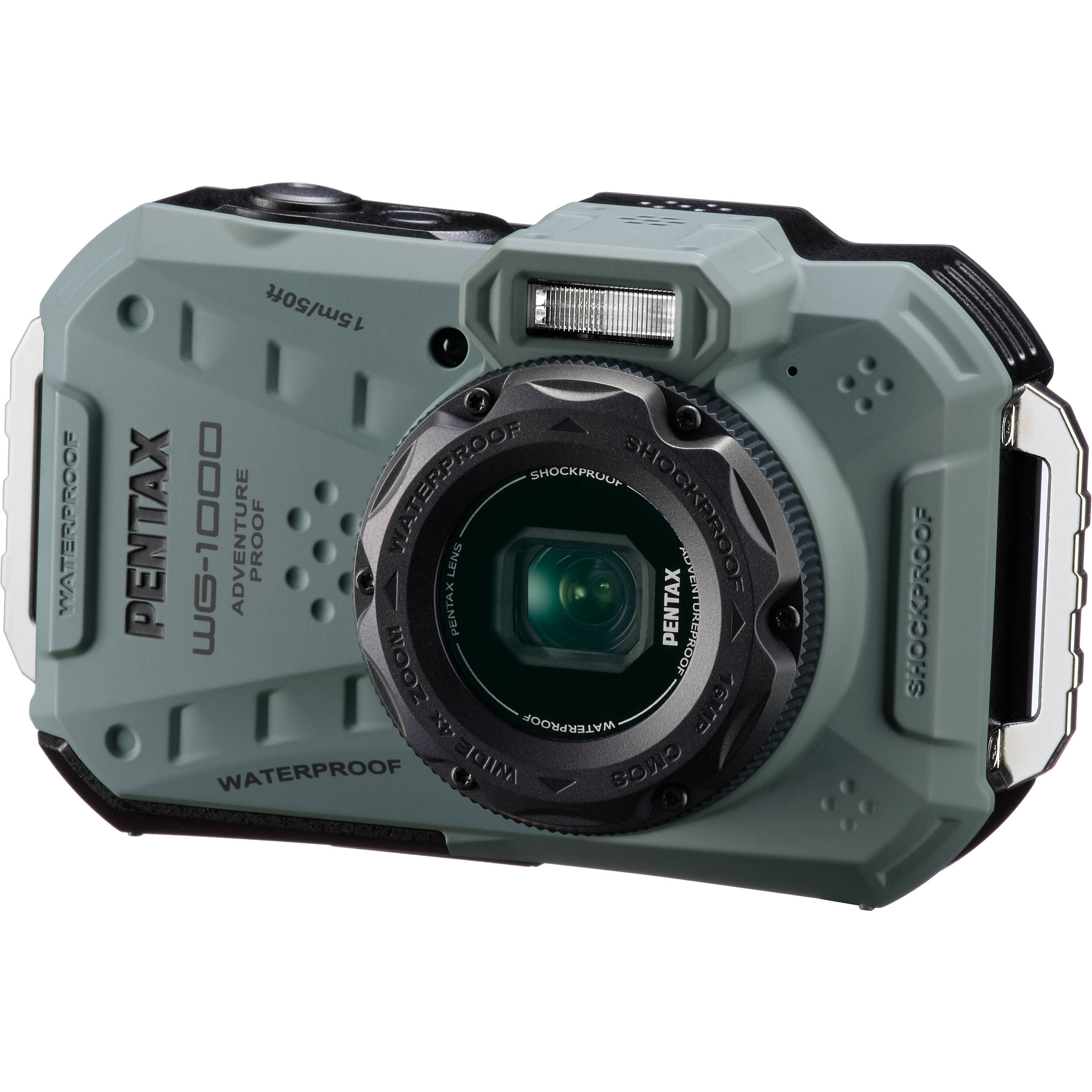 Pentax WG-1000 Digital Compact Camera (Olive) – Outdoorphoto