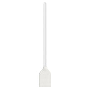 White plastic spatula on a white background