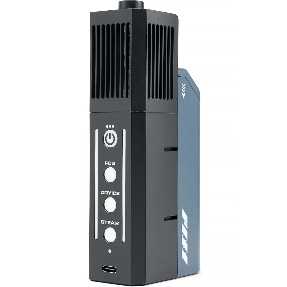 Handheld SmokeNinja-Pro fog machine creating cinematic effects