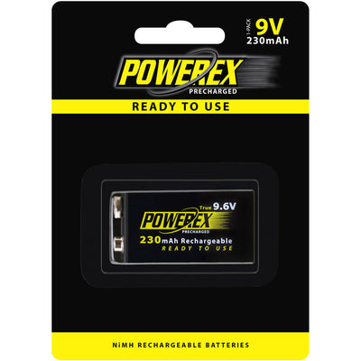Powerex Precharged Rechargeable NiMH Battery outperforms a standard 9V battery due to its slightly higher voltage. Buy camera batteries in South Africa.
