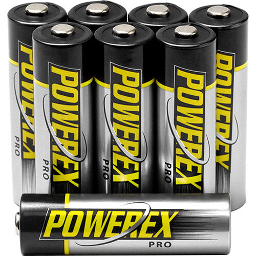 A rechargeable AA battery pack for high-performance electronic devices.