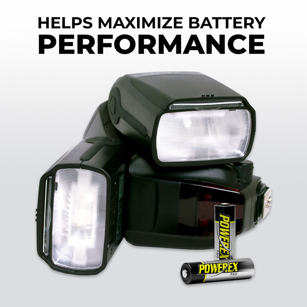 A rechargeable AA battery pack for high-performance electronic devices.