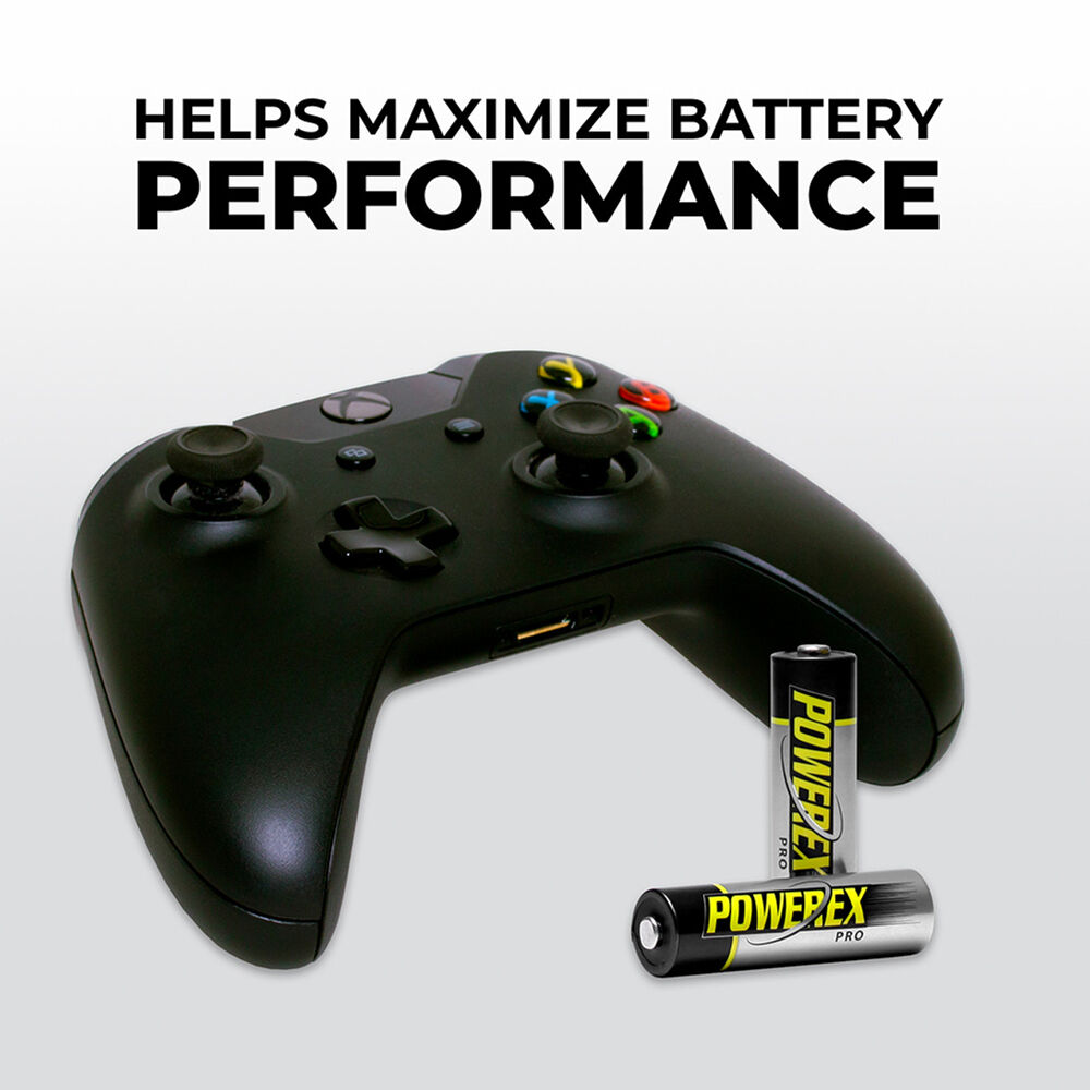 A rechargeable AA battery pack for high-performance electronic devices.