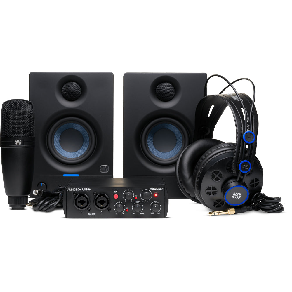 PreSonus AudioBox USB 96 Bundle | Studio Interface & Accessories