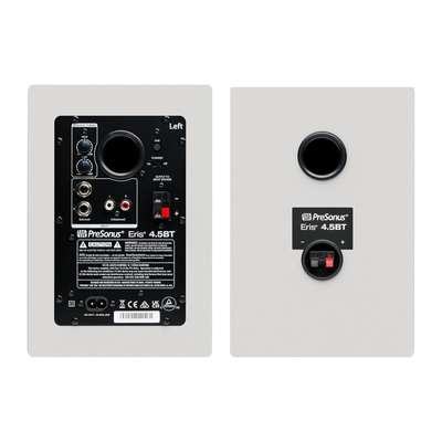 PreSonus Eris 4.5BT White monitors back input view