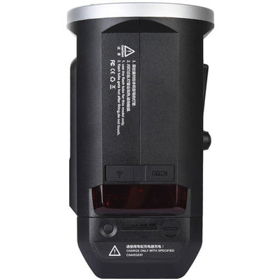 Godox AD600B Witstro TTL outdoor flash, 600Ws power, compatible with Canon, Nikon, Sony, Panasonic TTL, 11.1V/8700mAh battery with 500 full-power flashes, optional AC adapter, dual flash head connection for 1200Ws, 2.4 GHz wireless triggering, Bowens S-type mount