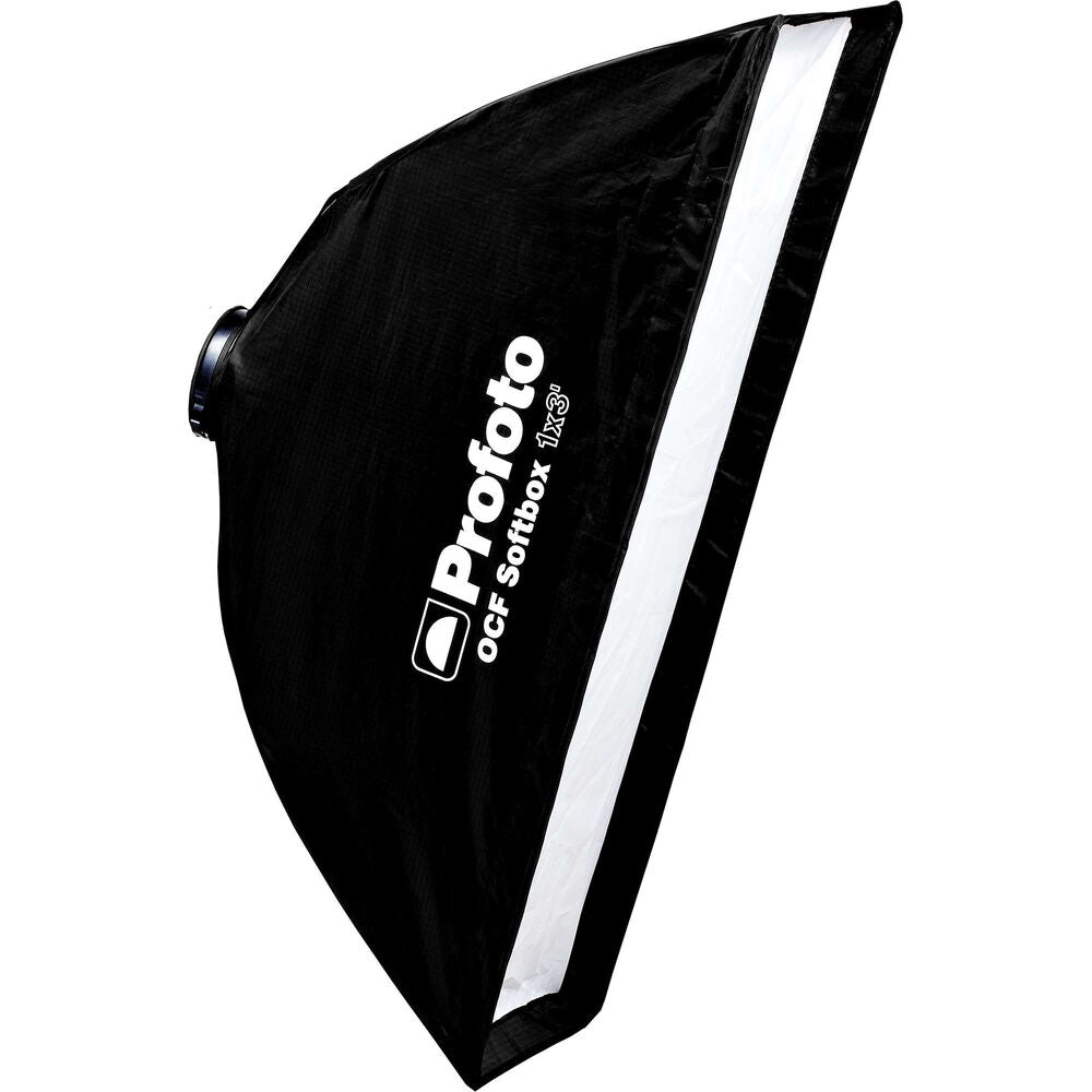 The lightweight Profoto OCF Softbox offers soft, flattering lighting and is ideal for use as a hairlight or rimlight on a stand or overhead on a boom.