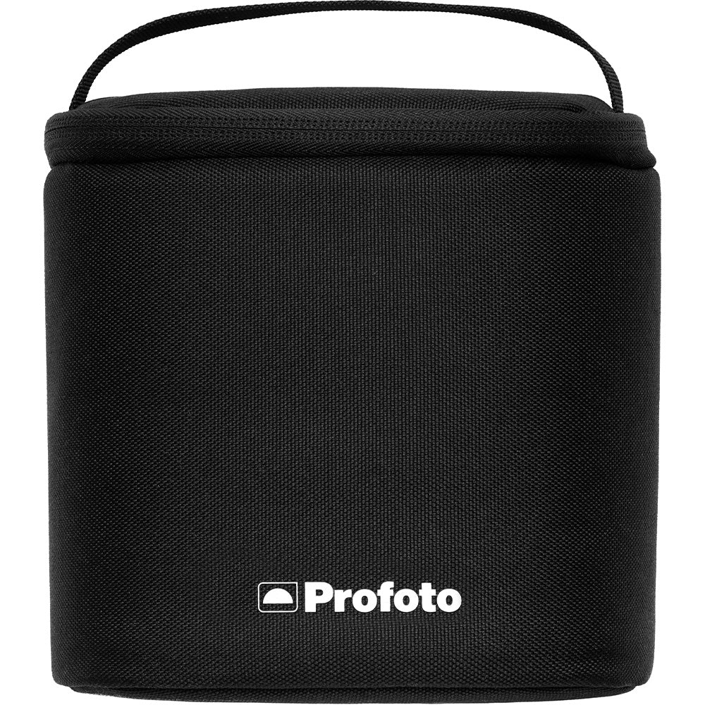 Black carrying case with Profoto logo on a white background
