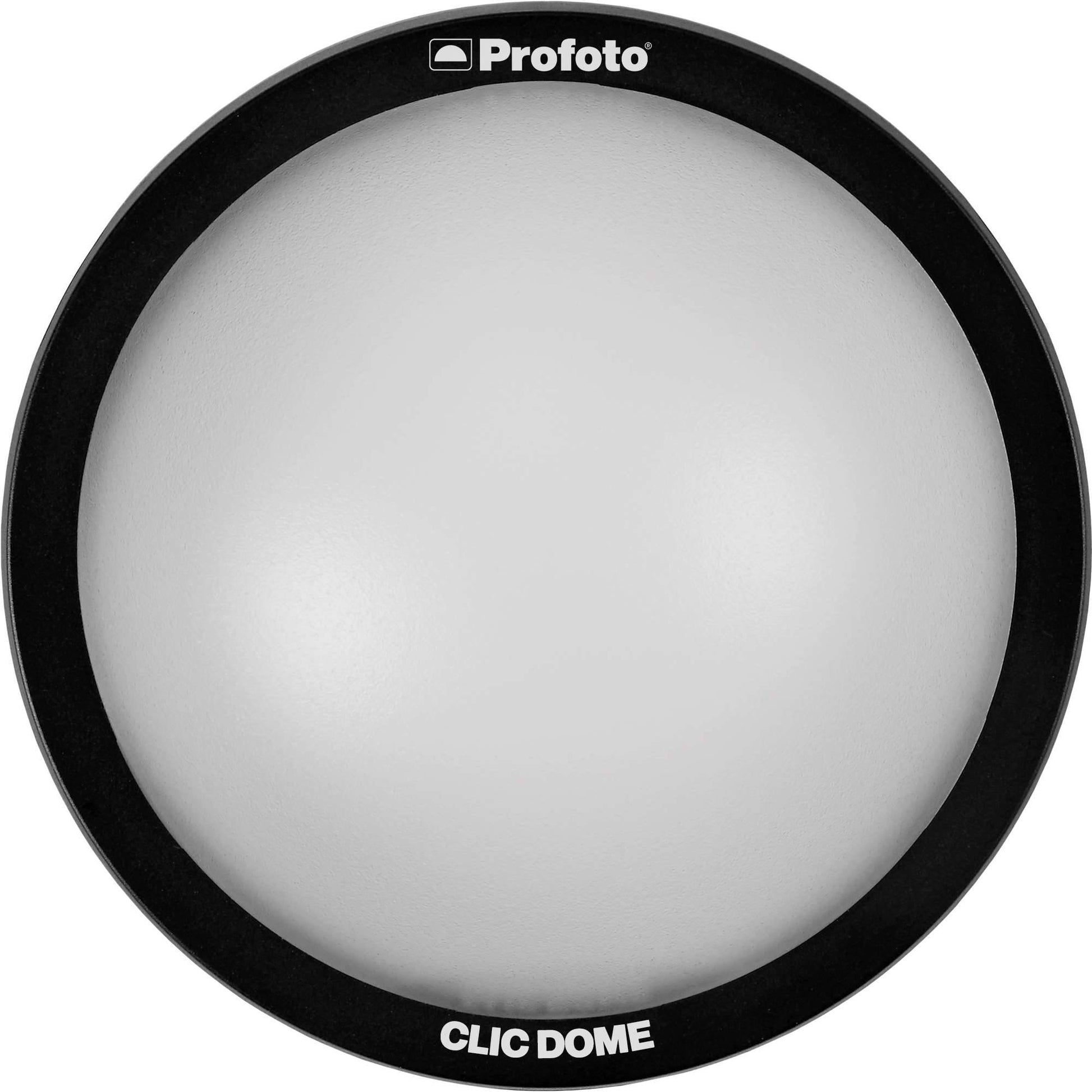 Profoto Clic Dome diffusing light on C1 Plus and A1 lights