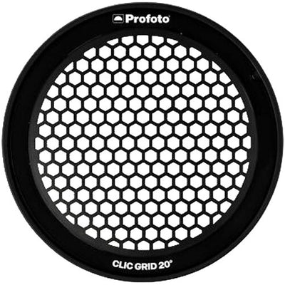Hexagonal grid filter with 'Profoto' branding on a white background