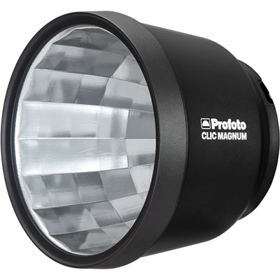 Profoto Clic Magnum flash head on a white background