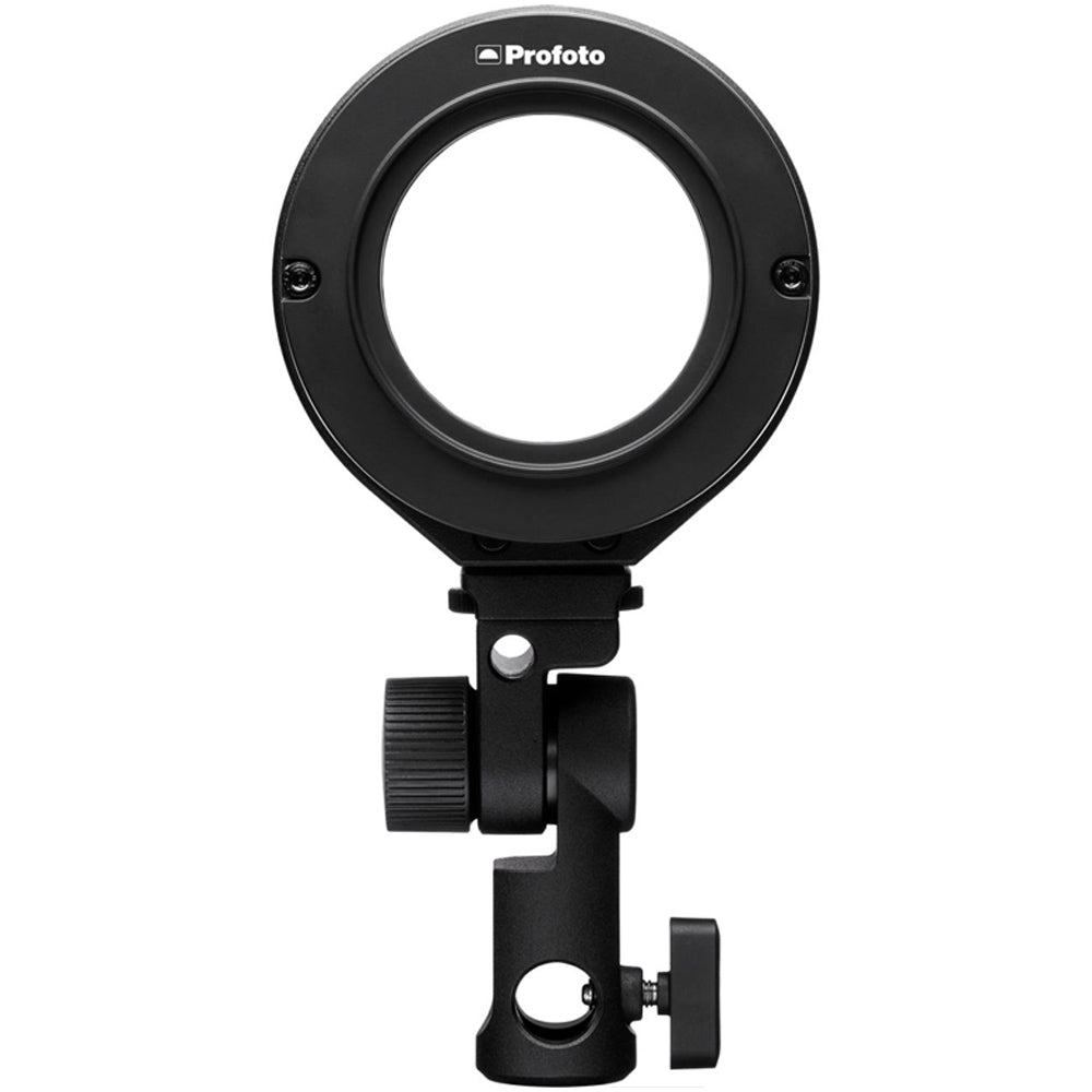 Black ring light with 'Profoto' branding on a white background