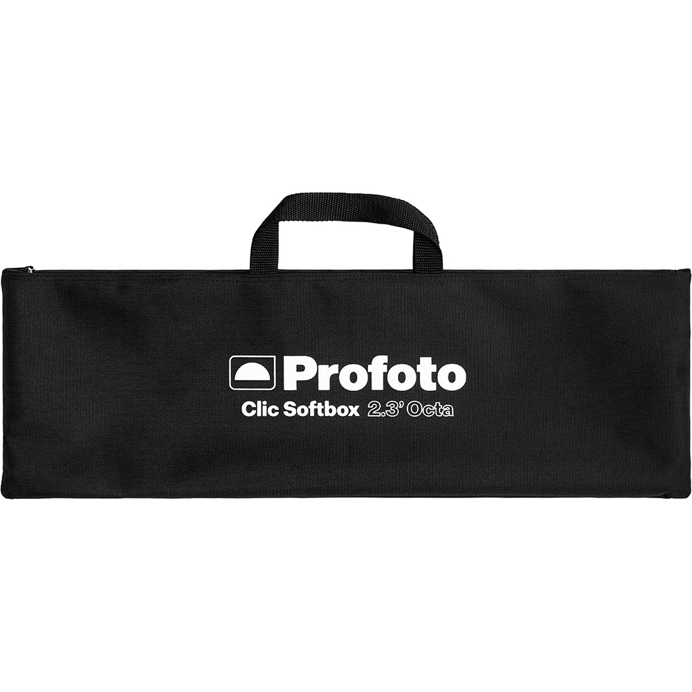 Black softbox with 'Profoto' branding on a white background
