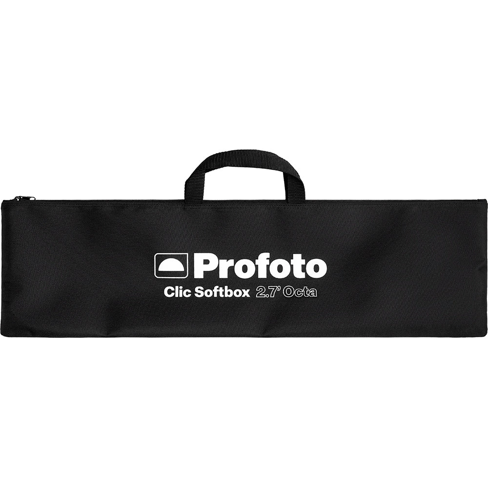 Black softbox with Profoto logo on a white background