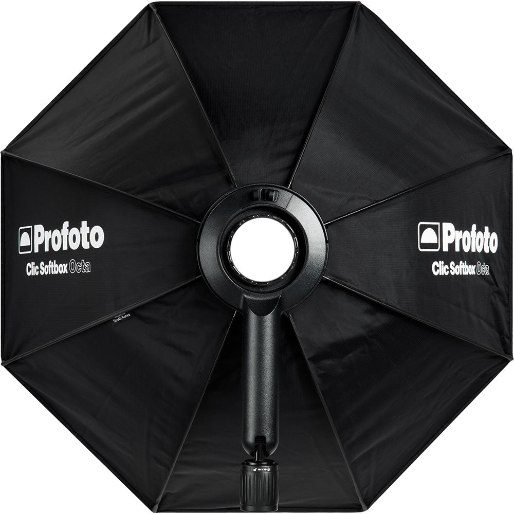 Black Profoto Clic Softbox with logo on a white background