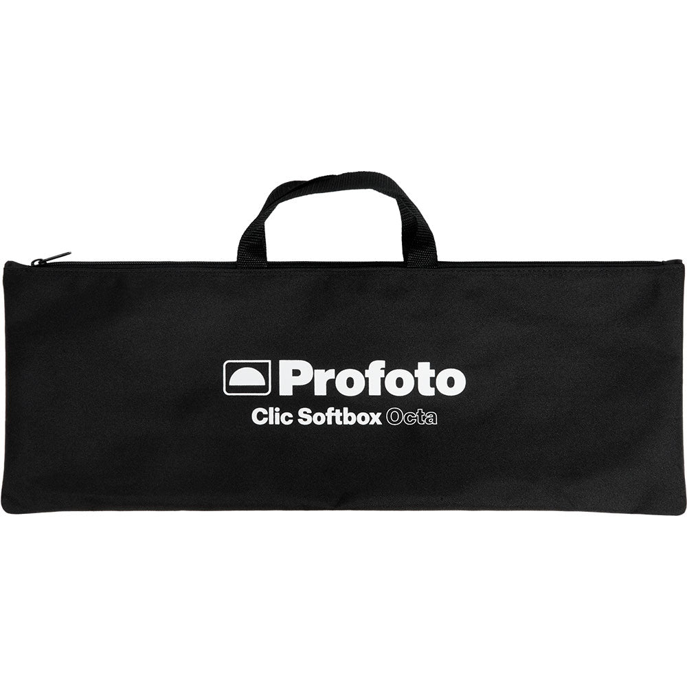 Black softbox with Profoto logo on a white background