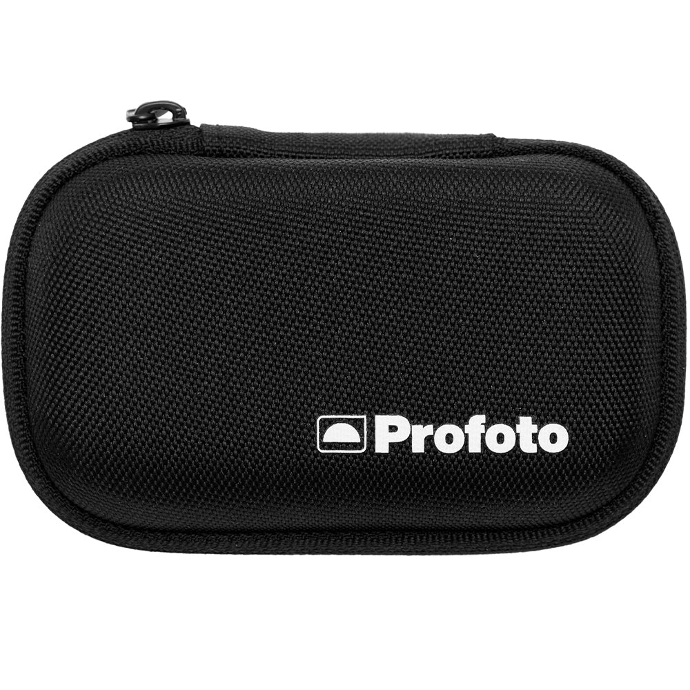 Black carrying case with Profoto logo on a white background