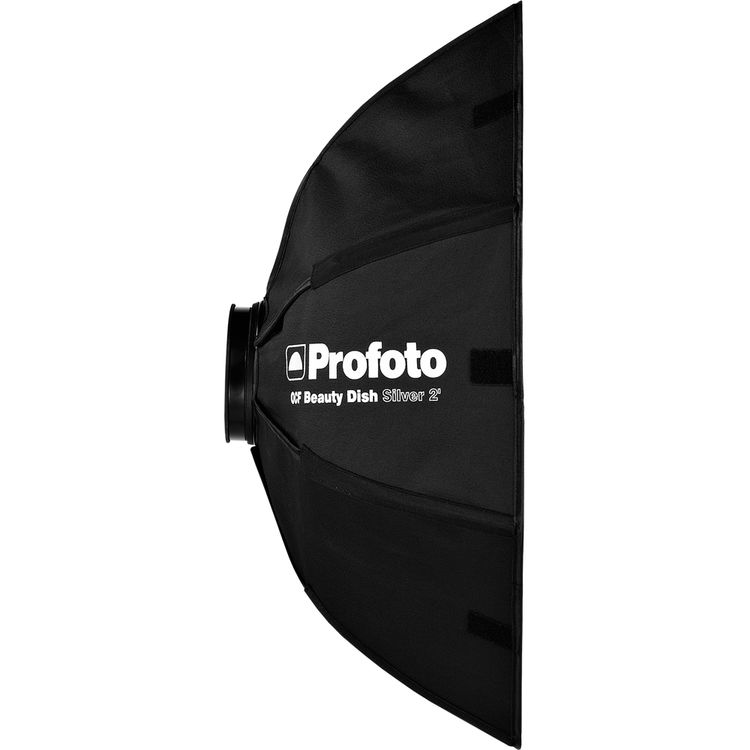 Profoto 24-inch collapsible OCF beauty dish with diffusers attached