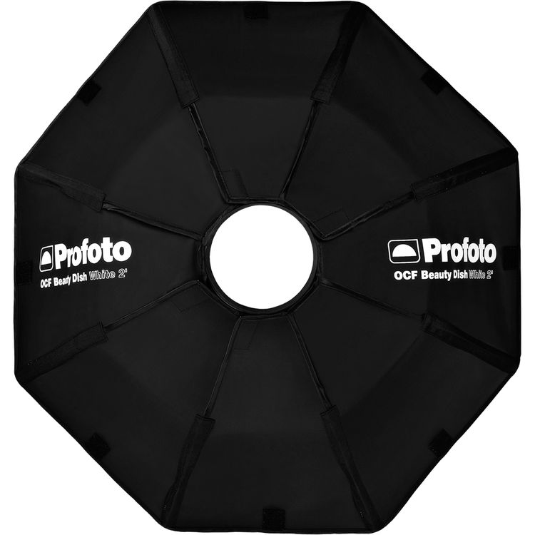 Profoto 24-inch collapsible OCF beauty dish with diffusers attached