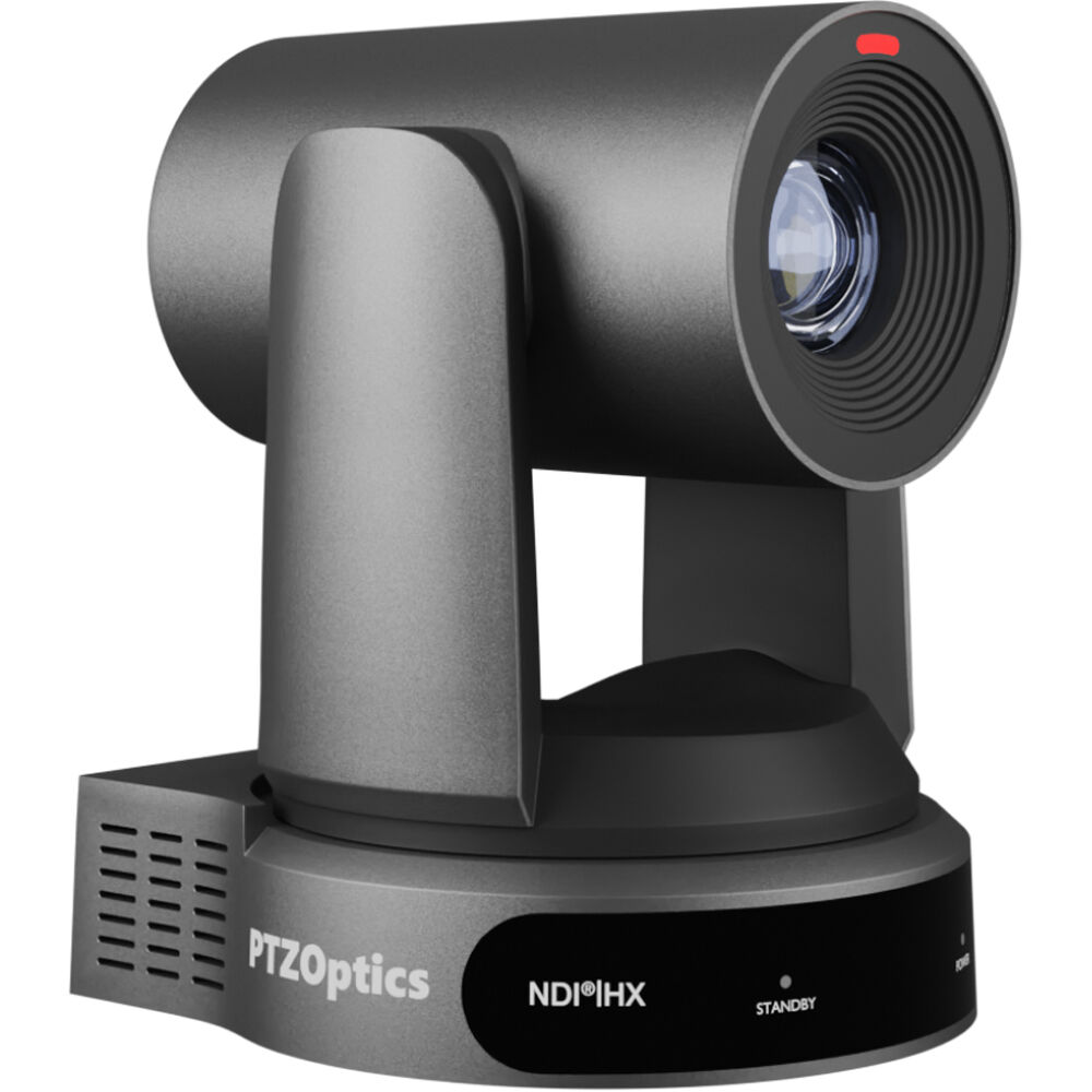 PTZOptics Move 4K camera with 30x zoom and auto-tracking
