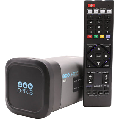 PTZOptics Studio 4K Ultra HD professional broadcast camera.