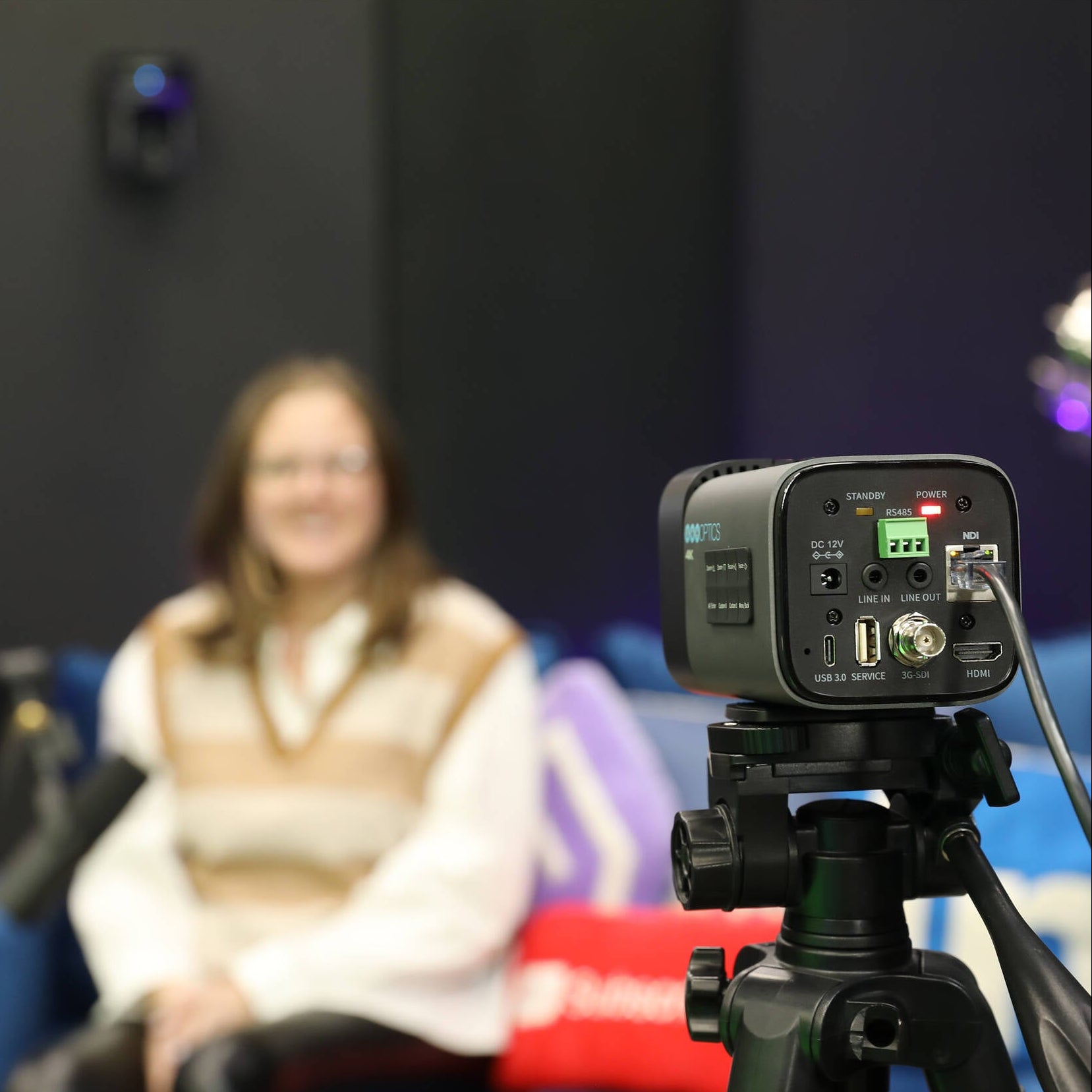 PTZOptics Studio 4K Ultra HD professional broadcast camera.