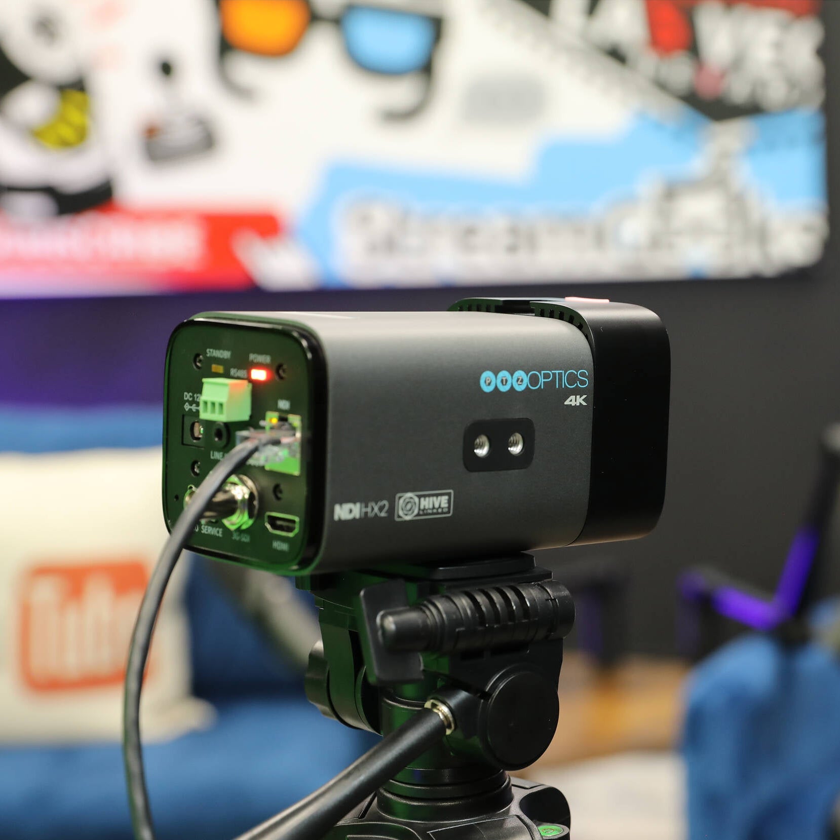 PTZOptics Studio 4K Ultra HD professional broadcast camera.