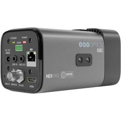 PTZOptics Studio SE integrated with the Hive Studio web interface for remote cloud-based camera control.
