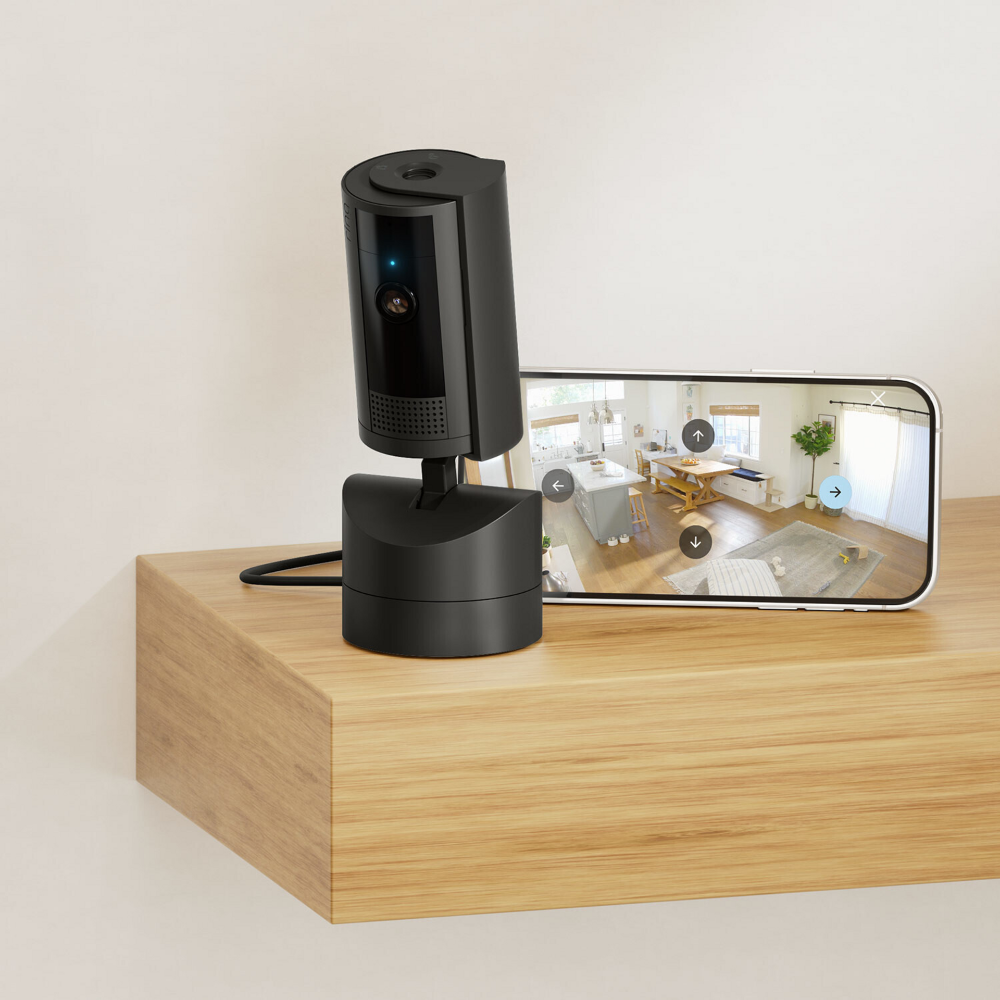 Ring Pan-Tilt Indoor Cam 2nd Gen Smart Security Camera in Black lifestyle image