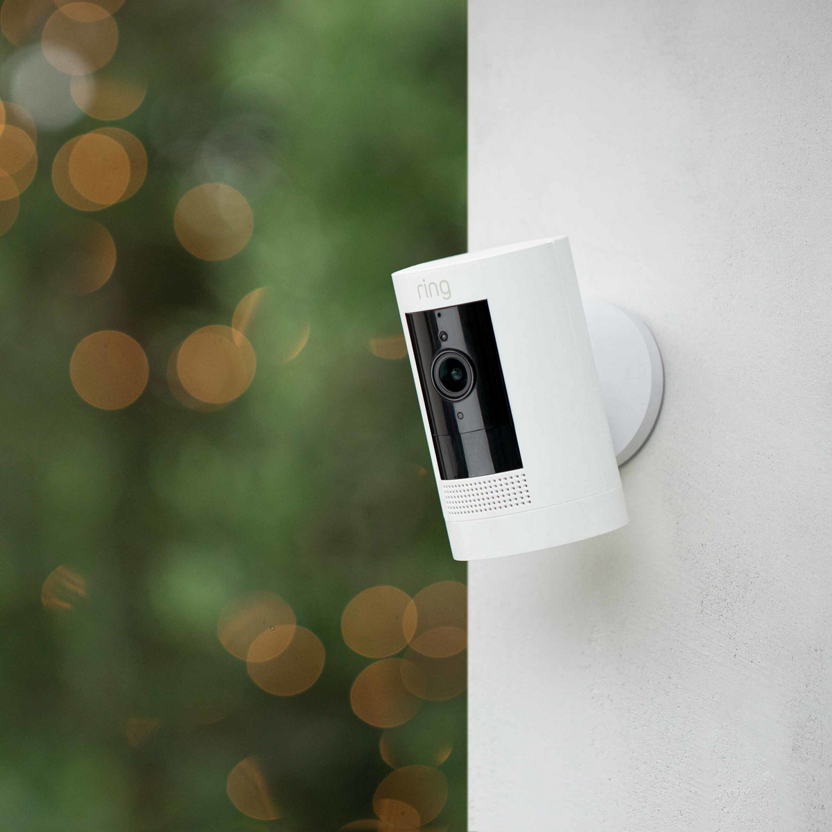 Ring Stick Up Cam Battery White Lifestyle image