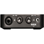 Record high-quality sound in your home with the Rode AI-1 Studio-Quality Audio Interface. It connects a microphone, instrument or headphone to your computer.