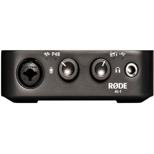 Record high-quality sound in your home with the Rode AI-1 Studio-Quality Audio Interface. It connects a microphone, instrument or headphone to your computer.