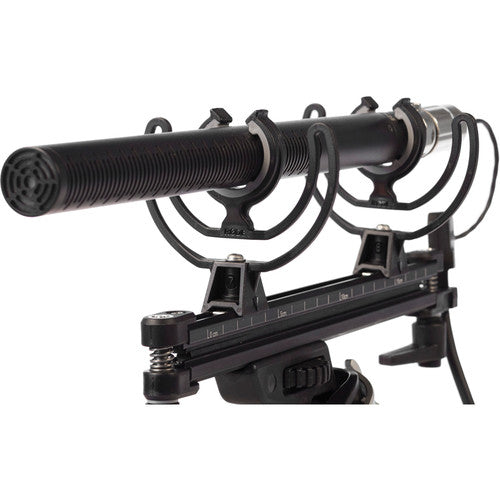 This Rode Blimp kit is designed to provide your shotgun microphone with protection from wind noise and isolation from shock and vibration.