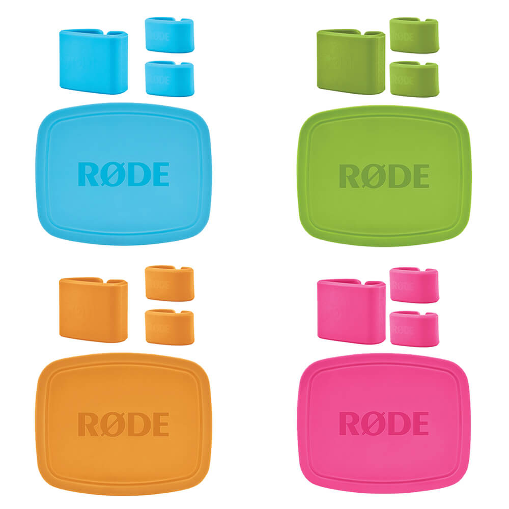 RODE COLORS Coloured Identification Tags for the NT-USB Mini (Set of 4). Compatible with both USB-C and USB-A cables.