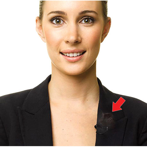 The RODE Mini Fur POP Windshield reduces wind noises when using a lavalier microphone.