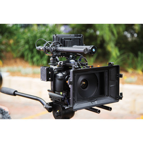 The Rode NTG4 shotgun microphone with digital switches and built-in rechargeable battery.