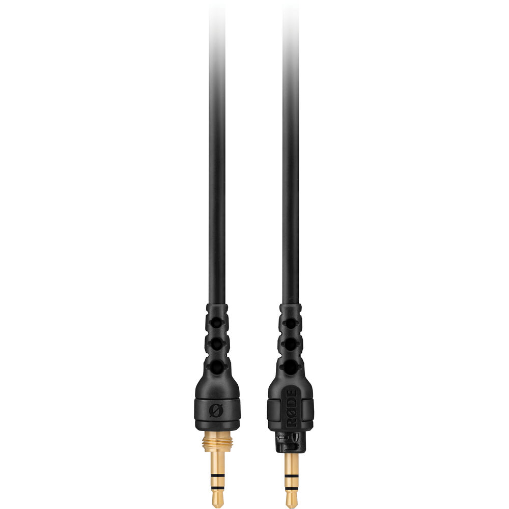 Connect a Black RODE NTH 1.2m Cable to the NTH-100 Professional Headphones. Features a 3.5mm TRS connection, 1.2m length and locking connector.