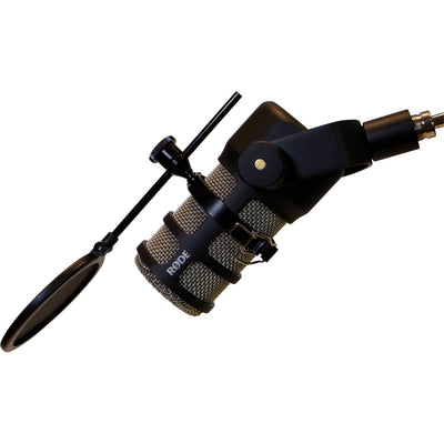 RODE PodMic Dynamic Podcasting Microphone in black finish for podcast and studio use
